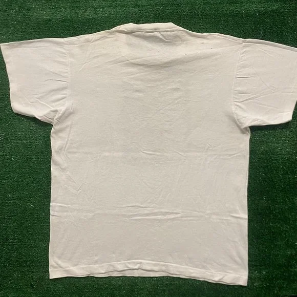 Vintage 90s Funny Santa Claus Shirt Farmer Single Stitch Tee - Picture 7 of 7